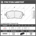 thumbnail image 2 of Friction Master D1454 Front Ceramic Brake Pads Replacement Set, 2 of 5