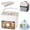 White, variant on ivyever Ice Cube Tray with Lid and Bin, Press Type Ice System, Press Ice Cube Maker, Handled Press-type Ice Cube Tray, Silicone Freezer Tray, Mini Ice Cube Trays for Water Bottle