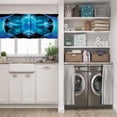 thumbnail image 3 of LALILO Kitchen Curtain Valance Surreal Sacred Geometry Rod Pocket Window Curtain 52"x 18" Set of 2, 3 of 7