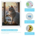 thumbnail image 3 of Diamond Art Kits for Adults, Cat Winter Window Snowflakes Sunset 5D Diamond Painting Kits for Adults Beginners, DIY Full Drill Diamond Painting, Gem Art and Crafts 12x16, 3 of 7