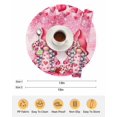 thumbnail image 6 of 13 Inch Round Placemats Set of 4, Valentine's Day Non Slip Heat Insulation PP Table Mats, Watercolor Gnomes Roses Love Romantic Washable Place Mats for Kitchen Dining Party Table Decor, 6 of 7