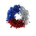 thumbnail image 2 of Pedty Summer Wreaths,Wreath for Front Door,Patriotic Decoration Independence Day Red White and Blue Three Shiny Wreath Home Decoration 1Pc,Independence Day Hanging Decoration, 2 of 6