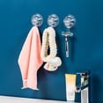 thumbnail image 2 of Clear Vacuum Suction Hooks Washable Vacuum Suction Hooks for Bathroom Kitchen Living Room, 2 of 4