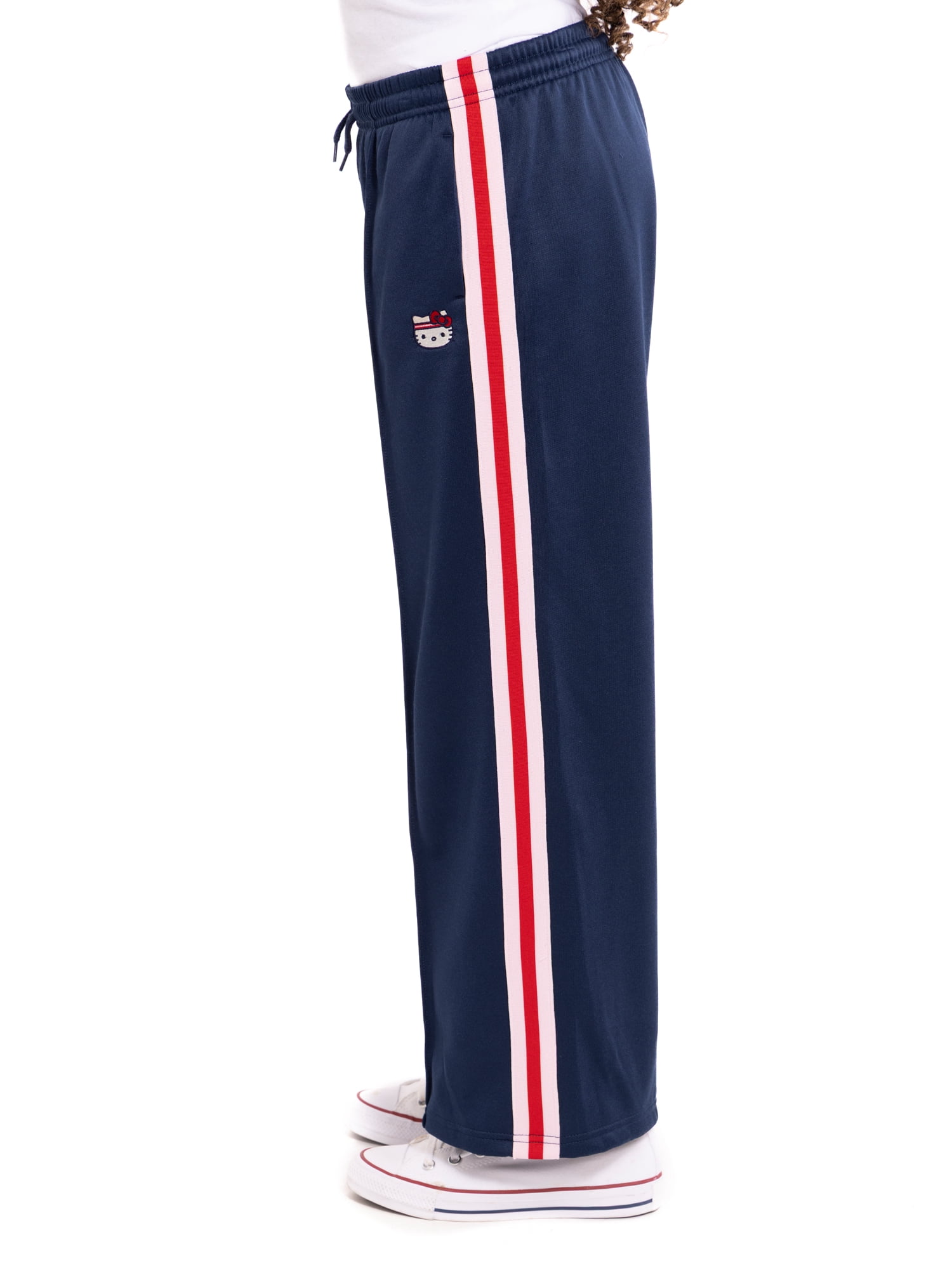 Wonder Nation Hello Kitty Girls Graphic Track Pants, Sizes 4-18