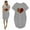 Gray, variant on Womens Dress Plus Size Summer Casual Midi Dresses For Women 2023 Fashion Women Loose Love Print O-Neck Pockets Casual Short Sleeves Dress