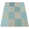 thumbnail image 1 of ECARPETGALLERY 5'8" x 7'8" Contemporary Collage Handmade Area Rug for Living Room, Dining Room and Bedroom in Blue, 1 of 9