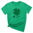 thumbnail image 4 of Besolor T-Shirts de la Saint-Patrick pour Femmes Été Col Rond Manches Courtes Tuniques Tops Décontractés Blouse Graphique Ample, 4 of 6