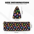 thumbnail image 4 of Naloa Lovely Planet Print Leather Pencil Case - Portable Big Capacity Pencil Pouch Organizer Bag Stationery Bag for Work & Office Pencil Pen Case, 4 of 5