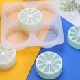 thumbnail image 4 of Moule à Pâtisserie en Silicone Réutilisable Outil de Cuisson Antiadhésif (Citron) en Forme de Diamant, 4 of 7