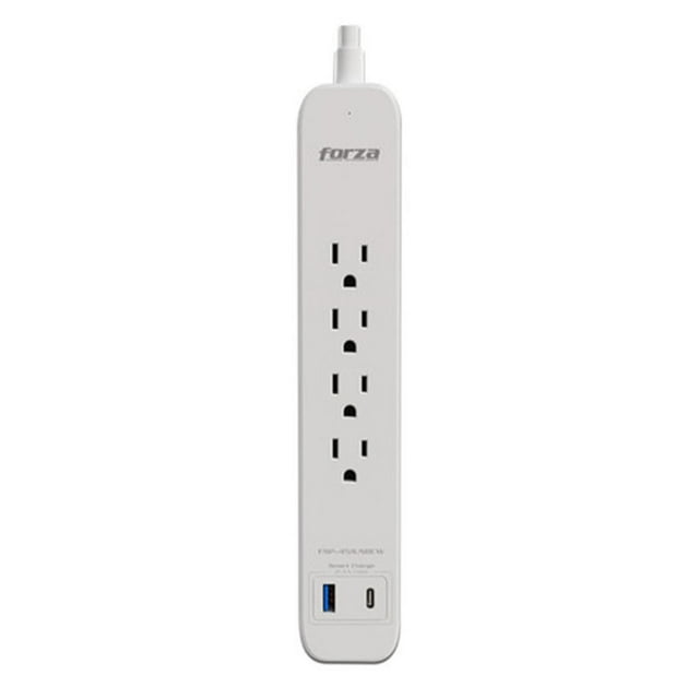 Regulador de voltaje Forza FSP-451USBCW 1625W/500J, 4 salidas, 1-USBA, 1-USBC, 120V/240V