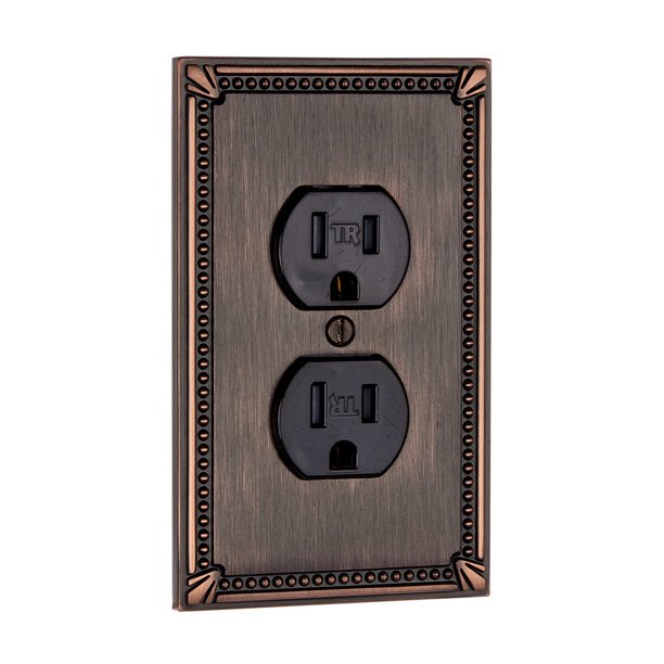 Richelieu Bp862 Single Traditional Duplex Outlet Switch Plate From The ...