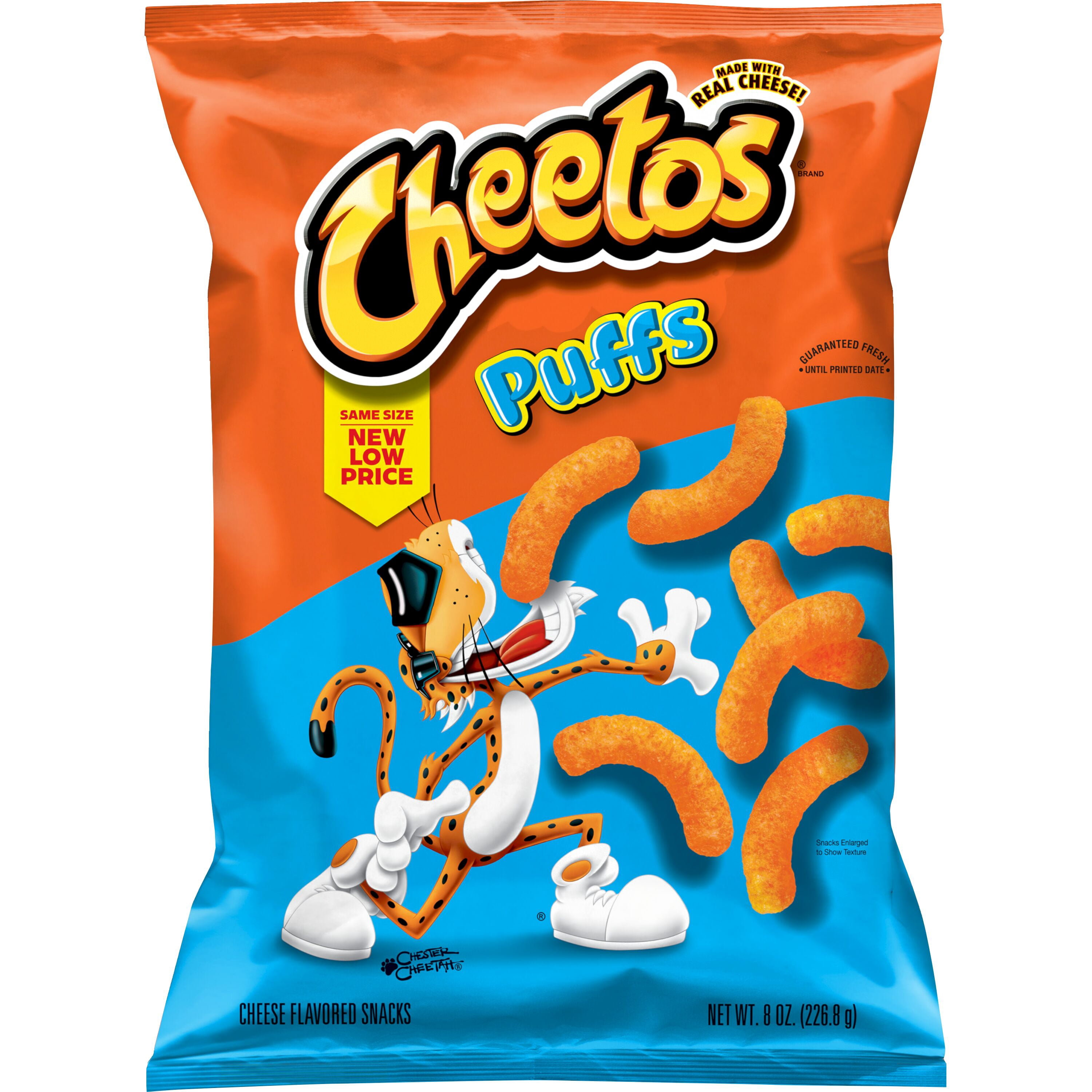 (4 pack) Cheetos Puff Cheese Flavored Snack Chips, 8 oz
