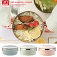 thumbnail image 2 of Xingzhi Lunch Box Stainless Steel PP Plastic Food Insulation Storage Containers Bento Heat Resistant Boxes Travel School Work Pink, 2 of 6