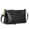 thumbnail image 1 of Bandolera Kattee Leather para mujer, color negro, 1 of 8