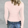 thumbnail image 5 of Womens Shirts Going Out Tops for Women Fall Long Sleeve Lightweight Tops Ribbed Crew Neck Shirts Winter Trendy Travel Clothes Womens Fashion Top Shirts, 5 of 5
