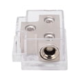 thumbnail image 1 of Loewten Car Audio Power Distribution Block,2 Way Power Distribution Block Zinc Alloy Distribution Connecting Block With Plastic Cover For Car Audio,2 Way Power Distribution Block, 1 of 8