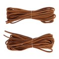 thumbnail image 5 of 2pcs 5m Leather Cord Lace Flat Rope Thread String DIY Jewelry Making Tan, 5 of 6