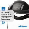 thumbnail image 3 of Sellstrom Protector Facial Máscara De Seguridad Policarbonato Transparente Ventana Antivaho Bloqueo De Rayos Uv Casco Ligero Con Suspensión De Trinquete Ansi Z87.1 Unisex S32210, 3 of 9