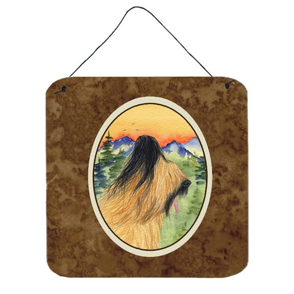 Carolines Treasures SS8318DS66 Briard Aluminum Metal Wall or Door Hanging Prints, 6 x 6", Multicolor