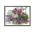 thumbnail image 1 of Cuadros Decorativos Punto de cruz parcial 14CT lila bordado contado DIY arte costura Kits Sywqhk Nuevos Originales, 1 of 1