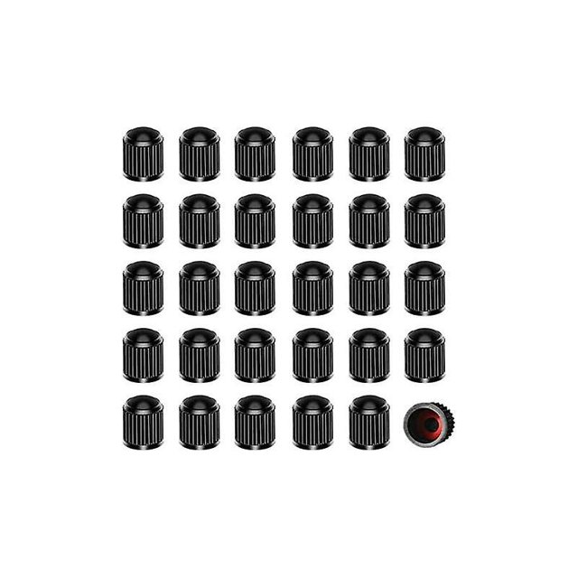 Paquete de 30 tapas de plástico para válvulas de neumáticos, tapas de neumáticos con sello para SUV, bicicletas, motocicletas, camiones, 10 12,55 mm