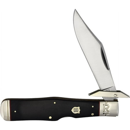 Rough Ryder RR2382 Highland Swing Guard 5.38 Closed Satin Black Folding Knife