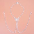 thumbnail image 2 of Nipple Rings Tassel Butterfly Piercing Rhinestone Body Chain, 2 of 4