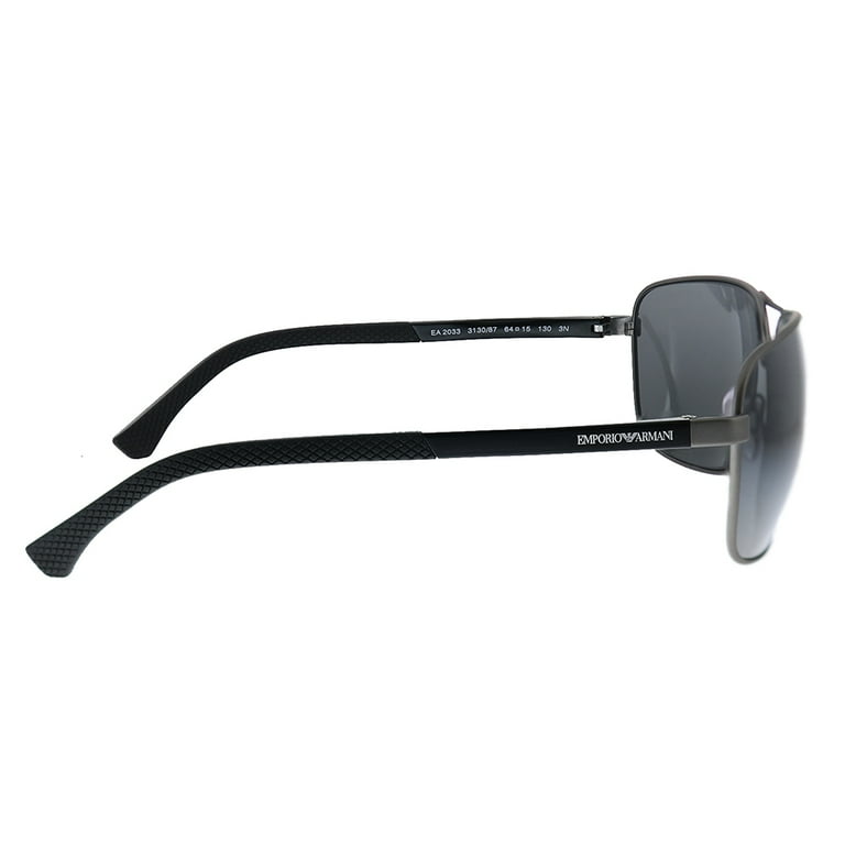 Emporio Armani Grey Pilot Men s Sunglasses AR2033 313087 64