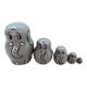 thumbnail image 2 of Gwong Juguete 5 unids / set Dibujos animados Elefante Nessing Dolls Matryoshka Figurine Kids Toy Craft Regalo Gwong 30005536, 2 of 6