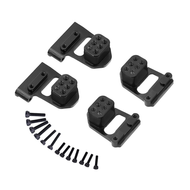 Ounissouiy RC GOFFLOW aleación de aluminio soporte amortiguador estable cantidad de amortiguador para 1/18 soporte amortiguador Trx4m Kits de construcción modelo Negro