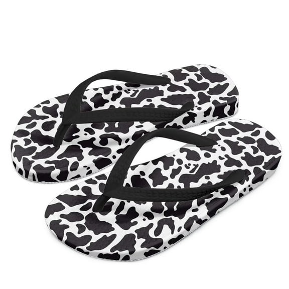 Psesaysky Kids Boys Girls Flip Flops Cow Print Comfort Quick-Dry Beach Pool Thong Sandals(Little Kid/Big Kid) Size 10