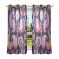 thumbnail image 2 of BZSMCE Window Curtain Panels Fashion Paisley Dreams Printed 63x42in/63x52in, 2 of 7