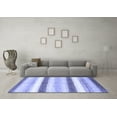 thumbnail image 3 of Ahgly Company Indoor Rectangle Abstract Blue Contemporary Area Rugs, 8' x 10', 3 of 4
