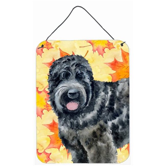 Black Russian Terrier Fall Wall or Door Hanging Prints