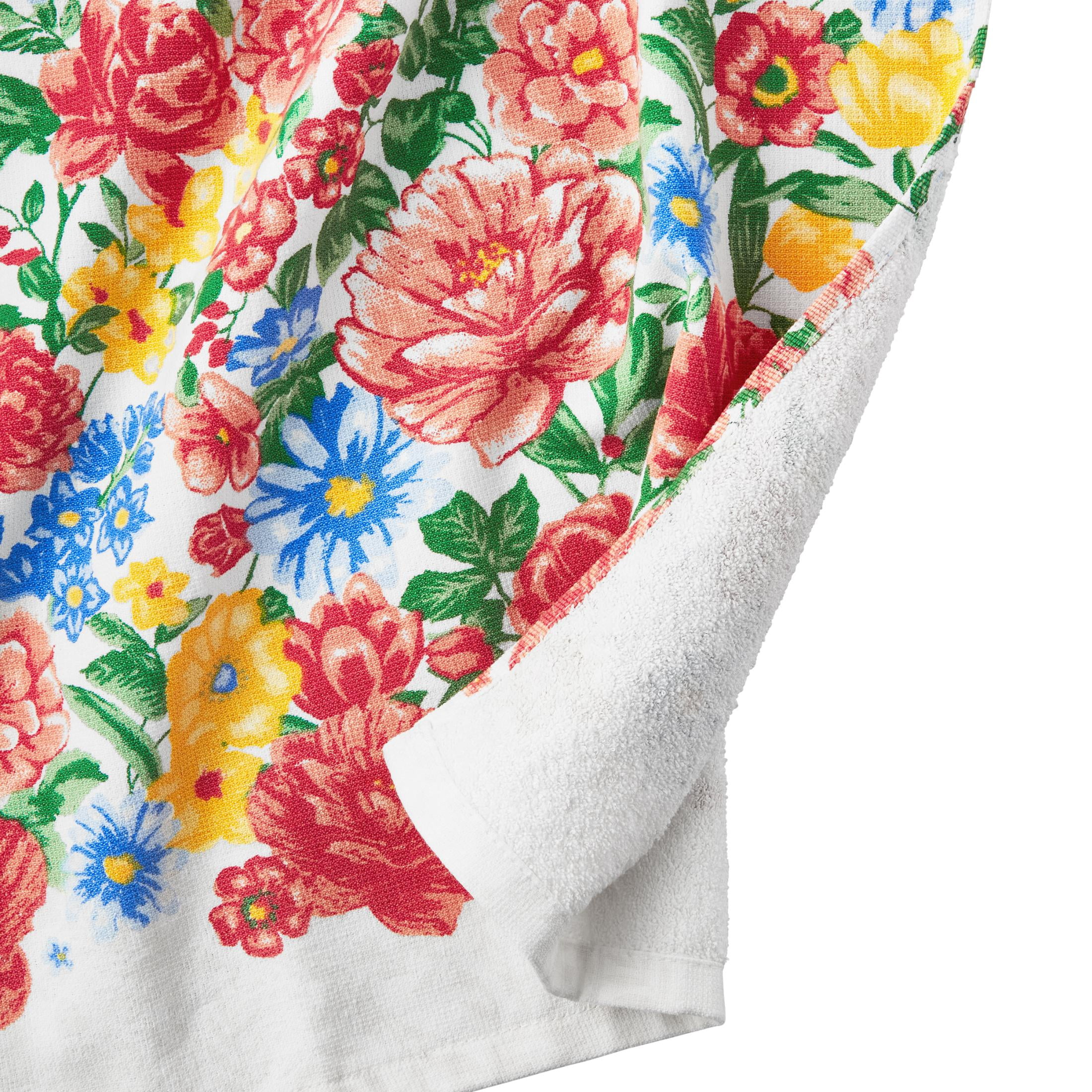 The Pioneer Woman Brilliant Blooms Kitchen Towel Set, Multicolor, 16"W x 28"L, 2 Piece