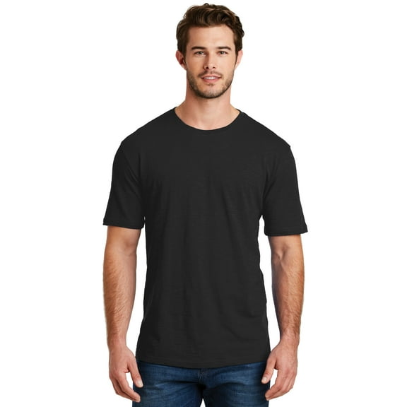 District Made Mens Perfect Blend Crew Tee-2XL (Black)