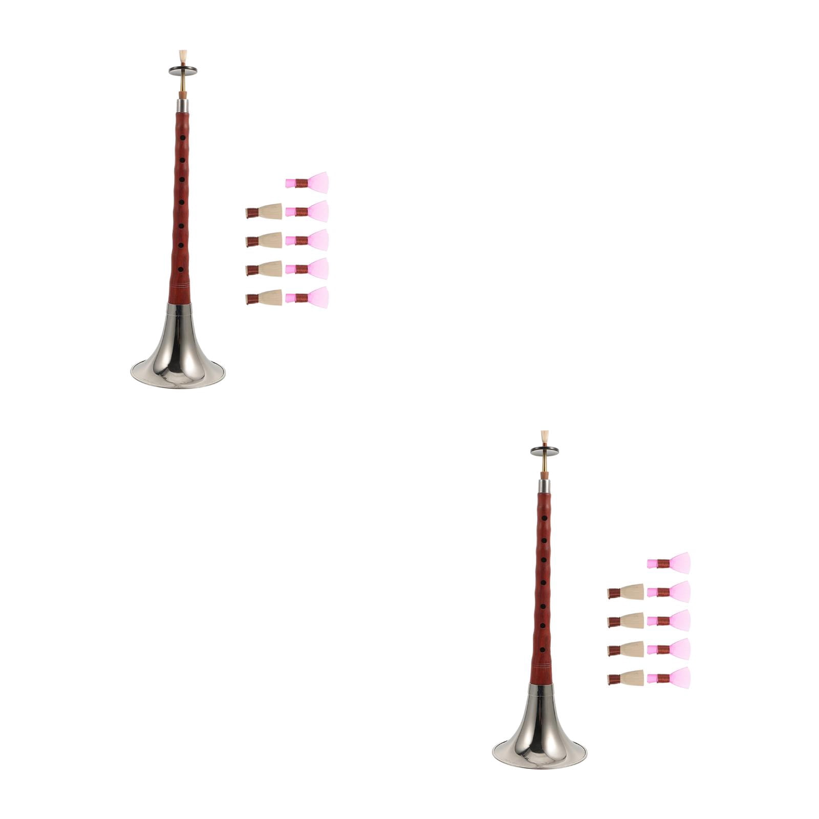 LABSERRON Professional Chinese Suona Instrument Assorted Color Red Sandalwood Metal for Playing
