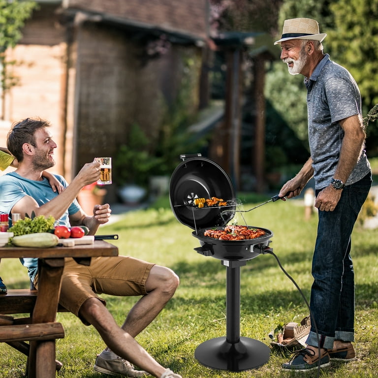 Ktaxon Electric Grill Smoker, 1600W, Indoor and Outdoor Black