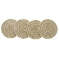 thumbnail image 2 of 4 PC Round Line Braided Coaster, 2 of 5