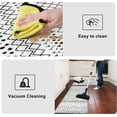 thumbnail image 6 of Anti Fatigue Kitchen Rugs,17.3" x 47" Non-Skid Waterproof Kitchen Mats for Floor Cushioned,Comfort Thick Kitchen Floor Standing Mat for Front Sink,Laundry Floor,Black and White, 6 of 6