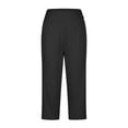 thumbnail image 5 of Audhol Yoga Pants Women, Pants for Women High Waisted Crop Work Pants Summer Casual Slacks Yoga Dress Pant Women's Activewear Black 3XL, 5 of 7