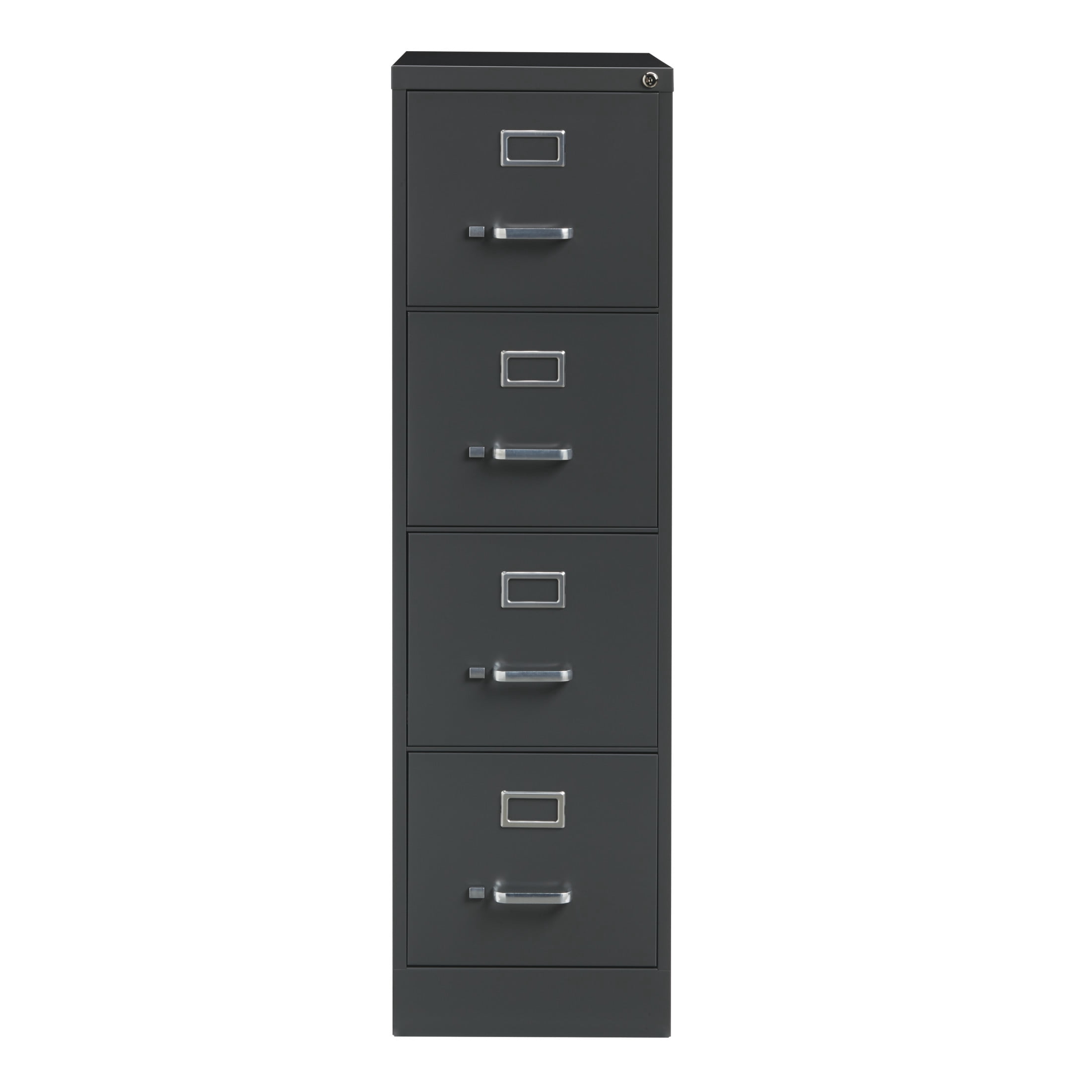 Hirsh 26.5" Deep 4 Drawer Letter Width Vertical File Cabinet, Commercial Grade, Charcoal