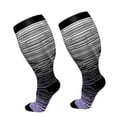 thumbnail image 1 of Men Women Gradient Compression Socks Mid Calf Sports Stockings for Outdoor Running Hiking Athletic Performance Support, 1 of 2