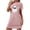 Pink, variant on MuZeFu Womens Nightgowns Sleepwear Soft Pajama Dress Nightshirts Women's Oversized Short Nightgown Fashion Chest Print Short Sleeve Nightdress