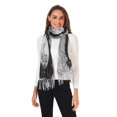 thumbnail image 2 of FORMRS Womens Scarf Winter Soft Long Big Warm Shawls Wrap Tassel Scarves, Black Moon, 2 of 9