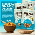 thumbnail image 2 of BIENA Chickpea Snacks - BCF26 Crunchy Roasted Chickpeas - High Fiber Vegan Protein Snacks for Adults and Kids - 4-Pack, 5 Ounce Bags - Sea Salt, 2 of 3
