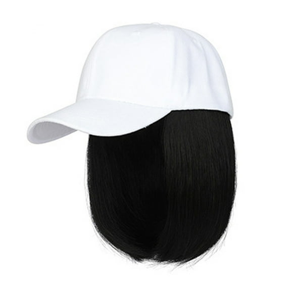Wigs, Wigs for Women, Straight Short Wig Baseball Wig Baseball Hair Wig Hats With Hair Baseball With Hair Extensions For Women Straight Short Wig