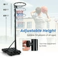 Costway 8.510FT Adjustable Basketball Hoop Goal with Fillable Base