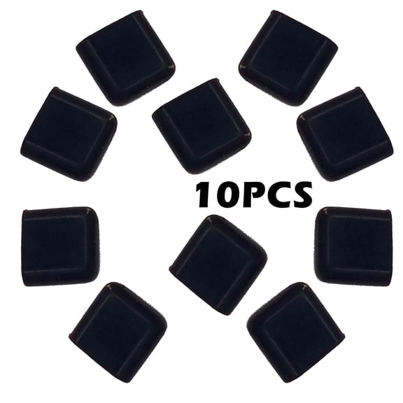 Air Fryer Silicone Rubber Feet Covers Anti-Scratch Grill Pan Protection Caps – 10 Pack (Black)