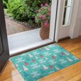 thumbnail image 2 of Turquoise Christmas Tree Pattern Door Rugs,Washable Non Slip Door Mats Indoor,Decorative Door Mats,Entry Mat Indoor for Entrance,Bedroom,Kitchen,Bathroom,17"x30", 2 of 6